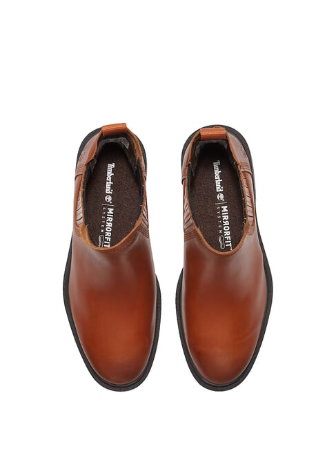 BRIMFIELD Botines bajos de piel md brn f grano w dk brn - Zapatos Mujer