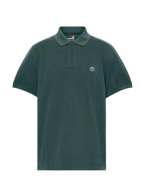MILLERS RIVER Camisa polo de algod&oacute;n tejas verdes - camisa polo