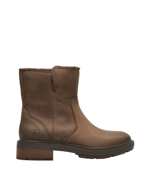 BRIMFIELD Botines de piel grano completo marr&oacute;n medio - Zapatos Mujer