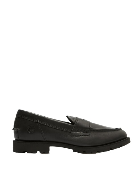 NOREEN mocasines de cuero negro de grano completo - Zapatos Mujer