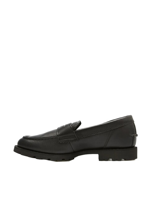 NOREEN mocasines de cuero negro de grano completo - Zapatos Mujer