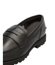 TIMBERLAND NOREEN mocasines de cuero negro de grano completo - Zapatos Mujer - 4
