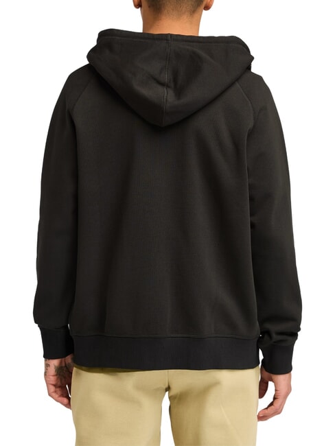 E-R BASIC Sudadera con cremallera y capucha negro/pavimento - Sudaderas