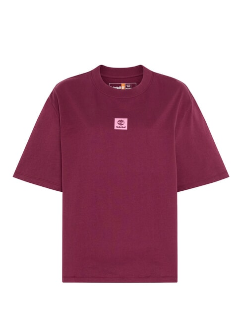 STACK LOGO  Camiseta de algod&oacute;n borgo&ntilde;a - camiseta
