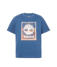 TIMBERLAND FRONT SEASONAL STACK Camiseta de algod&oacute;n oc&eacute;ano - camiseta - 3