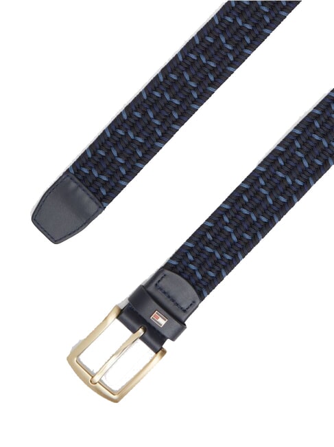 DENTON Cintur&oacute;n el&aacute;stico trenzado Mar Egeo - Cinturones