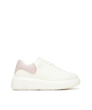 ARMANI EXCHANGE SUPER MINI-TUMBLED Zapatillas blanco roto + rosa p&aacute;lido - Zapatos Mujer - 2