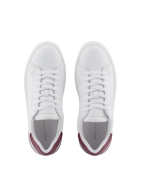 A|X Zapatillas de piel blanco &oacute;ptico + ranura - Zapatos Mujer