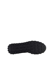 ARMANI EXCHANGE DROP MICROSUEDE Zapatillas con logotipo en contraste azul marino intenso + gris + quimera - Zapatos Hombre - 5