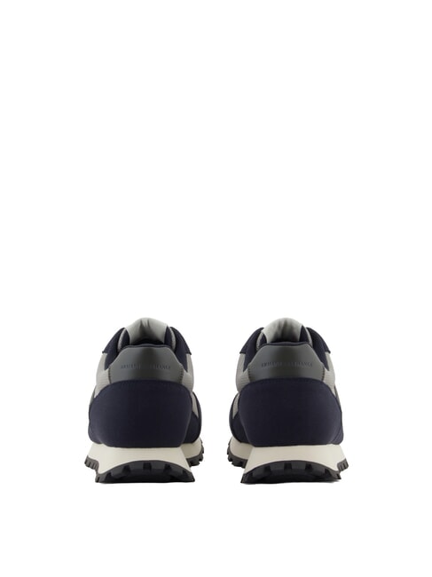 DROP MICROSUEDE Zapatillas con logotipo en contraste azul marino intenso + gris + quimera - Zapatos Hombre