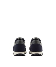 ARMANI EXCHANGE DROP MICROSUEDE Zapatillas con logotipo en contraste azul marino intenso + gris + quimera - Zapatos Hombre - 3