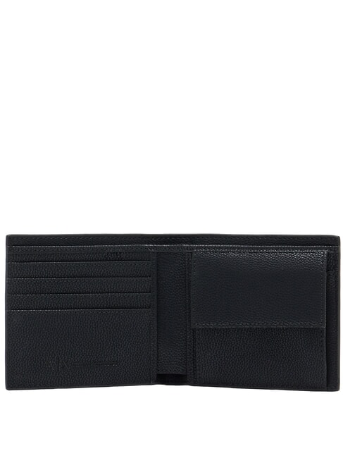 A|X Cartera con efecto martillado negro - Carteras Hombre