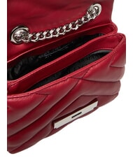 ARMANI EXCHANGE A|X MATELASSE Mini bolso de hombro dalia roja - Bolsos Mujer - 4