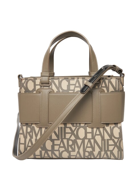 LOGO ALL OVER Bolso peque&ntilde;o con bandolera sonido arena / lubina marr&oacute;n - Bolsos Mujer