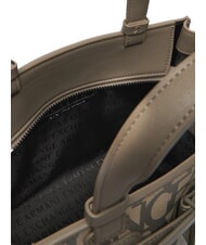 ARMANI EXCHANGE LOGO ALL OVER Bolso peque&ntilde;o con bandolera sonido arena / lubina marr&oacute;n - Bolsos Mujer - 4