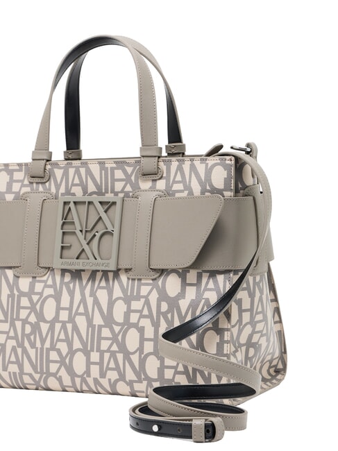 LOGO ALL OVER Bolso de mano con bandolera sonido arena / lubina marr&oacute;n - Bolsos Mujer