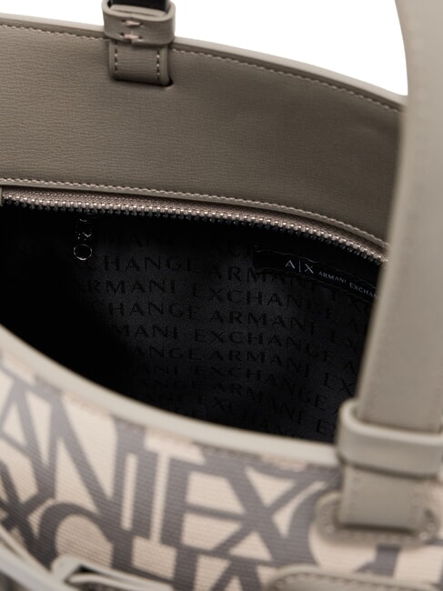 LOGO ALL OVER Bolso de mano con bandolera sonido arena / lubina marr&oacute;n - Bolsos Mujer