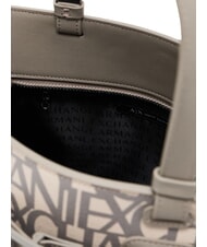 ARMANI EXCHANGE LOGO ALL OVER Bolso de mano con bandolera sonido arena / lubina marr&oacute;n - Bolsos Mujer - 4