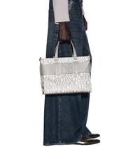 ARMANI EXCHANGE LOGO ALL OVER Bolso de mano con bandolera sonido arena / lubina marr&oacute;n - Bolsos Mujer - 5