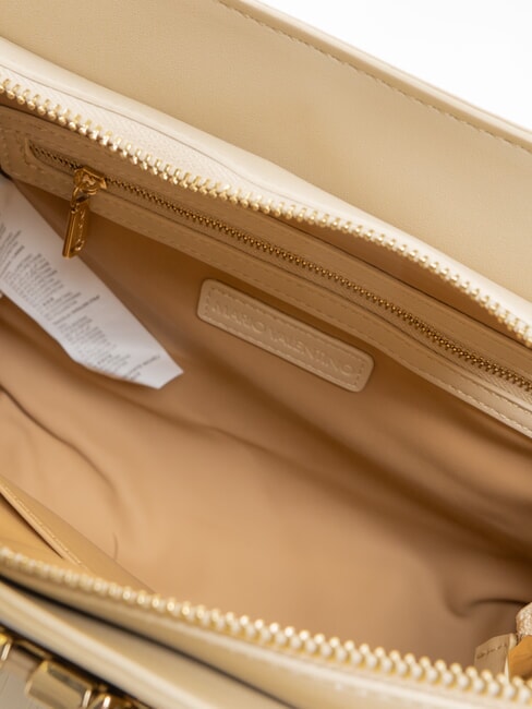 CORA Bolso de mano, con bandolera color crudo - Bolsos Mujer