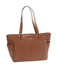 THE BRIDGE LETIZIA Bolsa de compras de cuero BROWN - Bolsos Mujer - 2