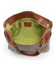 THE BRIDGE LETIZIA Bolsa de compras de cuero BROWN - Bolsos Mujer - 5