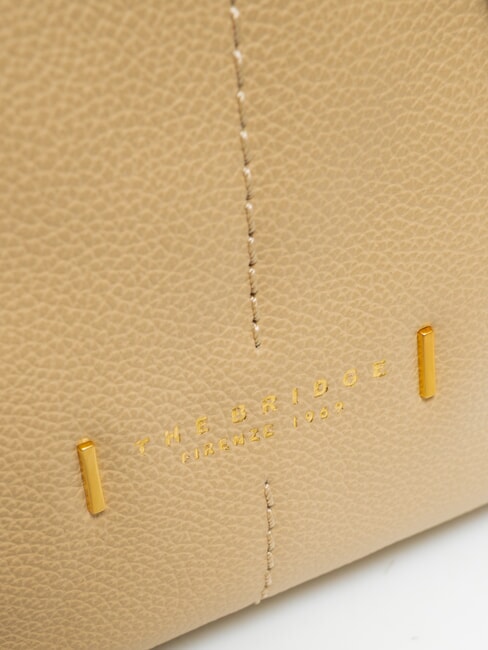 LETIZIA Bolso de cubo de cuero mantequilla ab. oro - Bolsos Mujer