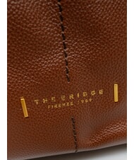 THE BRIDGE LETIZIA Bolso de cubo de cuero BROWN - Bolsos Mujer - 4