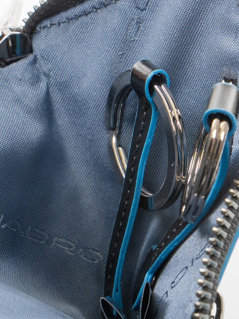 BLUE SQUARE Estuche de cuero para llaves negro - Llaveros