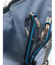 PIQUADRO BLUE SQUARE Estuche de cuero para llaves negro - Llaveros - 3