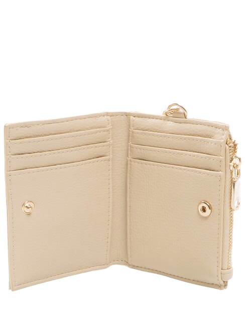 4G LOGO Tarjetero con mosquet&oacute;n para llaves gris pardo - Carteras Mujer