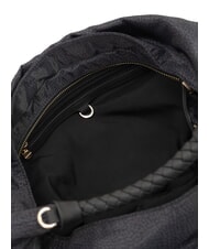 BORBONESE PLIE Bolso hobo mediano negro oscuro - Bolsos Mujer - 4