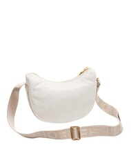 BORBONESE HOBO LUNA MINI ECO LINE Bolsa de hombro algod&oacute;n blanco - Bolsos Mujer - 2