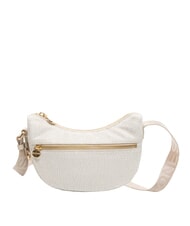 BORBONESE HOBO LUNA MINI ECO LINE Bolsa de hombro algod&oacute;n blanco - Bolsos Mujer - 3