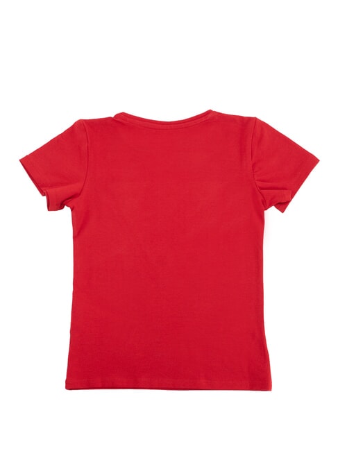 KIDS Camiseta de algod&oacute;n con estampado y pedrer&iacute;a chile rojo - Camiseta ni&ntilde;o
