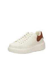 ARMANI EXCHANGE SUPER MINI-TUMBLED Zapatillas blanco roto + c&aacute;scara de coco - Zapatos Mujer - 2