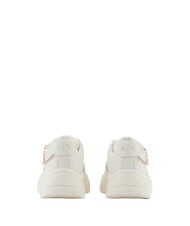 ARMANI EXCHANGE A|X Chain  Zapatillas de cuero blanco roto+blanco roto - Zapatos Mujer - 3