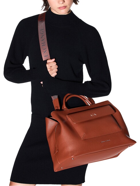 NICOLE Bolso de mano con bolsillo y bandolera c&aacute;scara de coco - Bolsos Mujer