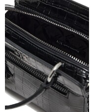 ARMANI EXCHANGE A|X CROCO Micro bolso de mano, con bandolera negro - Bolsos Mujer - 5