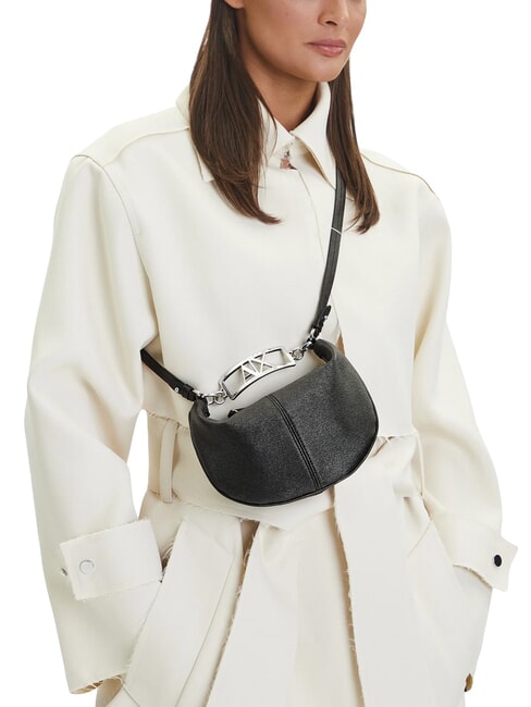 A|X SAFFIANO Mini bolso de hombro negro - Bolsos Mujer