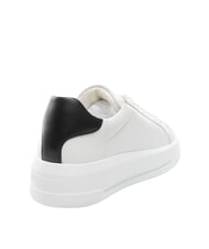 LOVE MOSCHINO ECLIPSE 50 Zapatillas de cuero blanco negro - Zapatos Mujer - 3