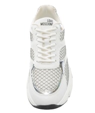 LOVE MOSCHINO STARDUST 60 Zapatillas de deporte para mujer plata/blanco/plata - Zapatos Mujer - 4