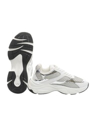 LOVE MOSCHINO STARDUST 60 Zapatillas de deporte para mujer plata/blanco/plata - Zapatos Mujer - 5