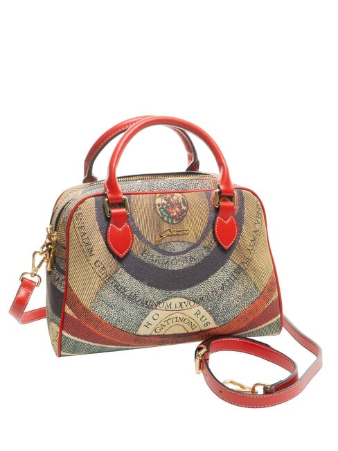 PLANETARIUM Bolso mediano tipo c&uacute;pula con correa para el hombro cl&aacute;sico/coral - Bolsos Mujer