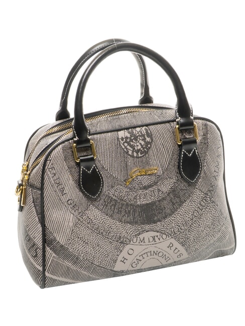 PLANETARIUM Bolso mediano tipo c&uacute;pula con correa para el hombro monocrom&aacute;tico gris claro/negro - Bolsos Mujer