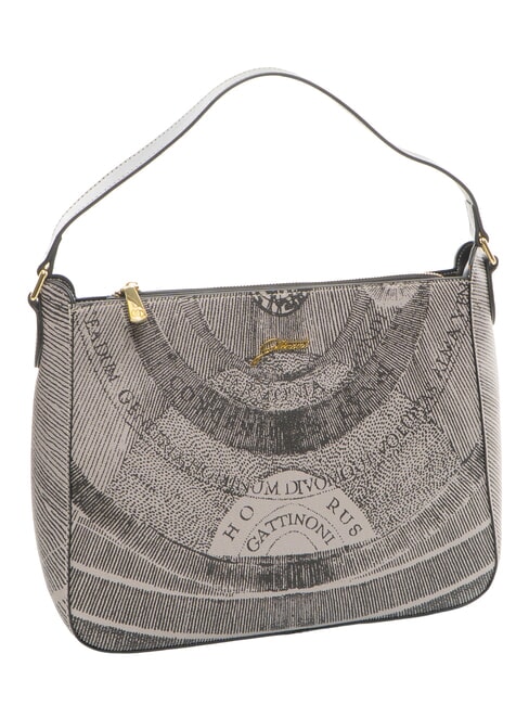 PLANETARIUM Bolso de hombro monocrom&aacute;tico gris claro/negro - Bolsos Mujer