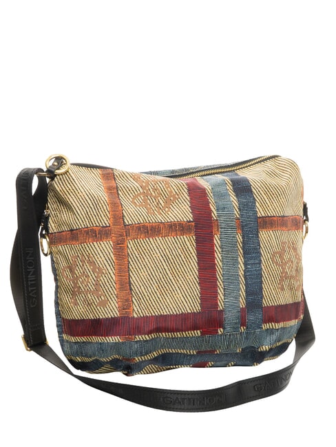 MAYA Bolso de hombro cheque/negro - Bolsos Mujer