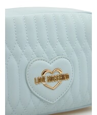 LOVE MOSCHINO BUBBLY LOVE Mini bolso de hombro azul claro - Bolsos Mujer - 3
