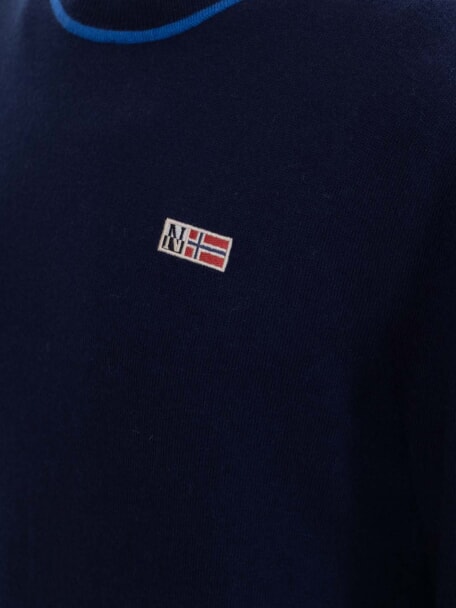 DONORI Su&eacute;ter de mezcla de lana blu marine - Su&eacute;teres de los hombres