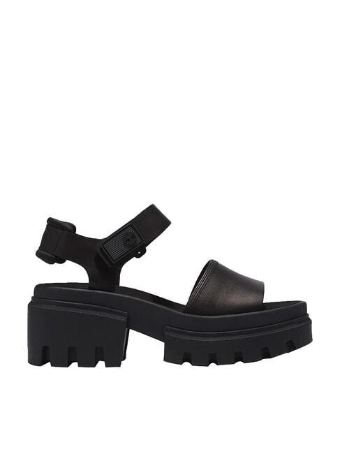 EVERLEIGH Sandalias de cu&ntilde;a NEGRO - Zapatos Mujer